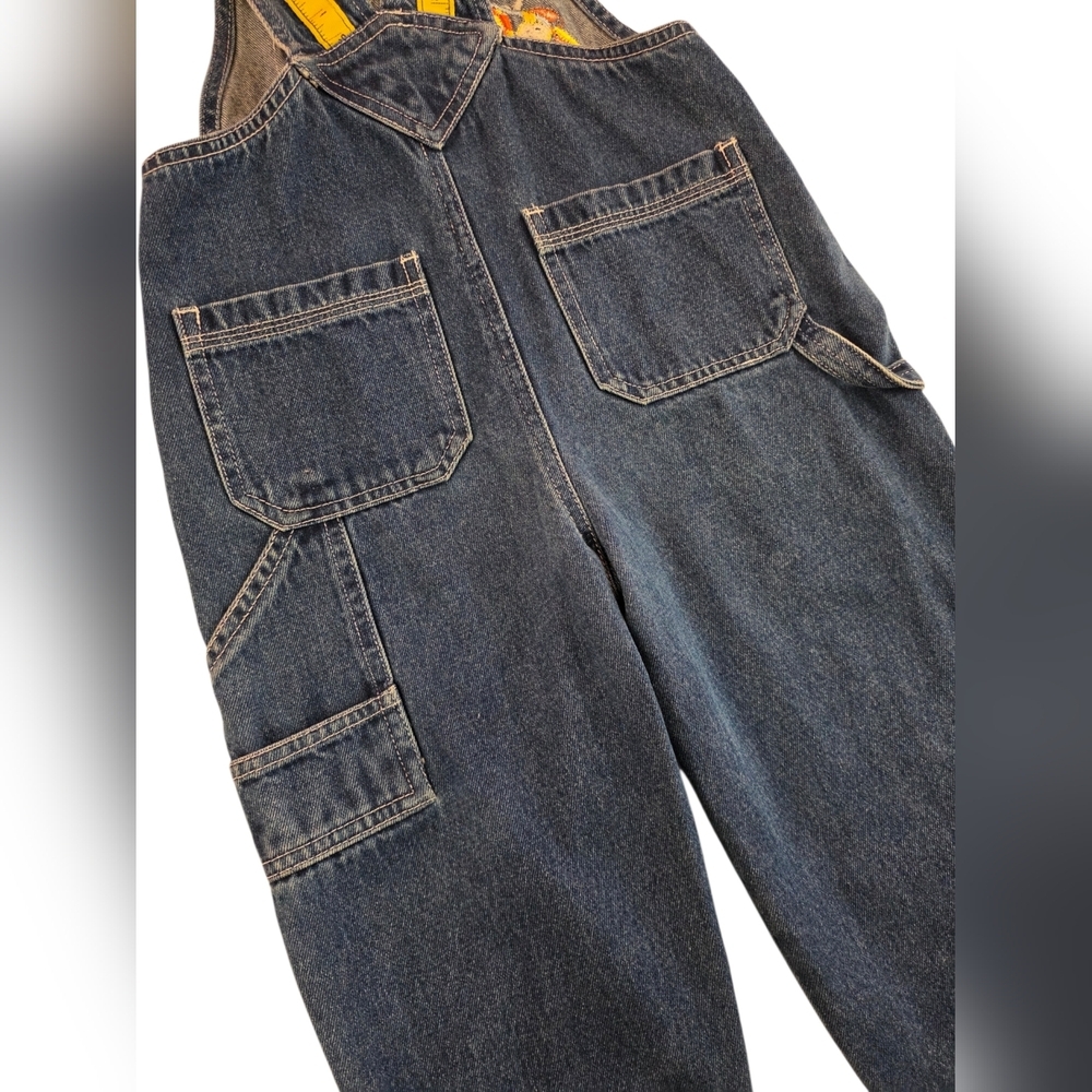 Vintage Y2K Bob the Builder Denim Overalls Size 5 Kids 100% Cotton - Picture 8 of 10